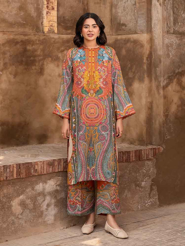 SIAN 2-Piece Unstitched Digital Printed Fancy Linen Suit