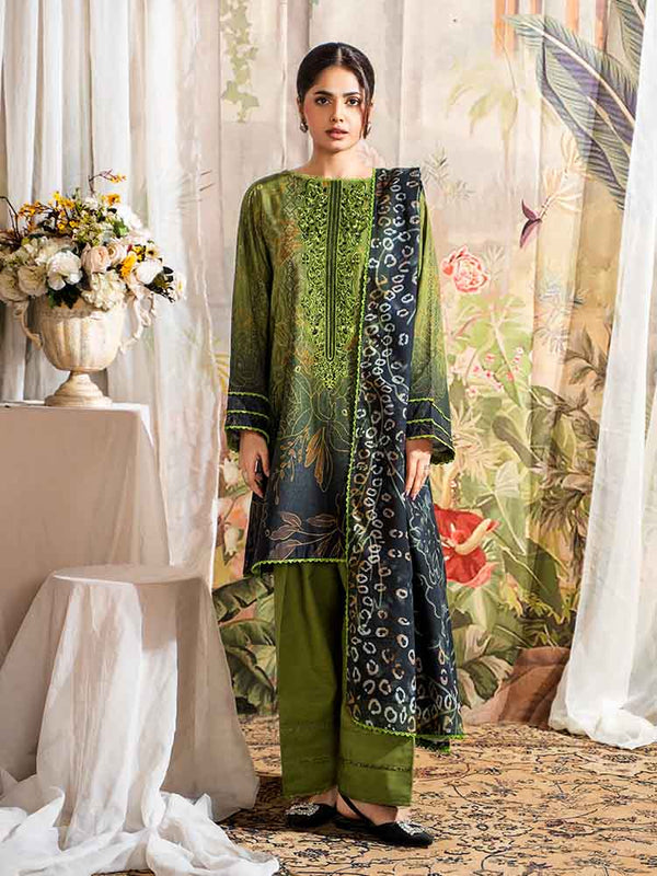 NORINE 3-Piece Unstitched Digital Printed Khaddar Suit