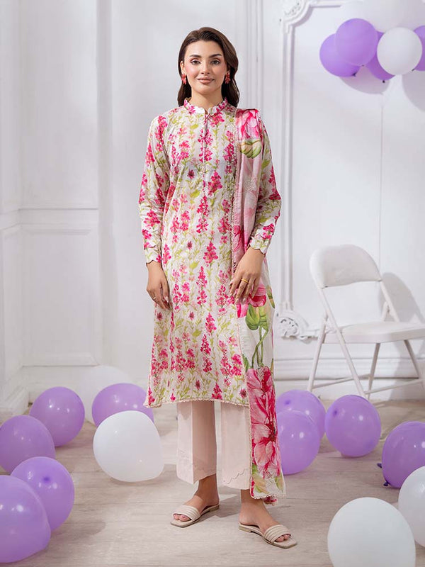 GULABI 3-Piece Unstitched Digital Printed Lawn Suit