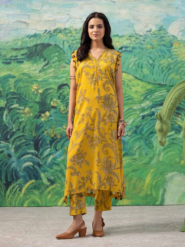 FLEUR 2-Piece Unstitched Digital Printed Linen Suit