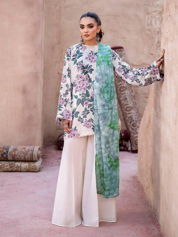 RANG E ZAAR 3-Piece Unstitched Digital Printed Lawn Suit