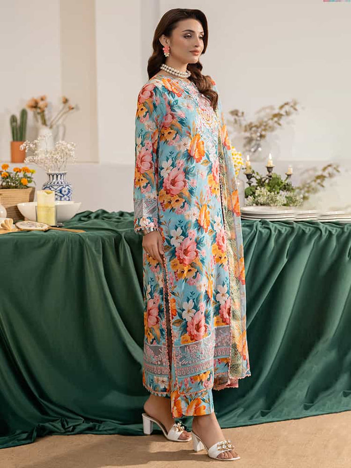 NOA Exclusive Ladies Suit, Embroidered Organza Sequence Suit, Digital Print Lawn Suit, Golden Border Dupatta Set, Women’s Wedding Suit, Festive Party Wear Suit, Premium 3-Piece Women’s Outfit, Multi-Brosha Lawn Dupatta, Luxury Embroidered Suit, Elegant Ladies Suit Collection.