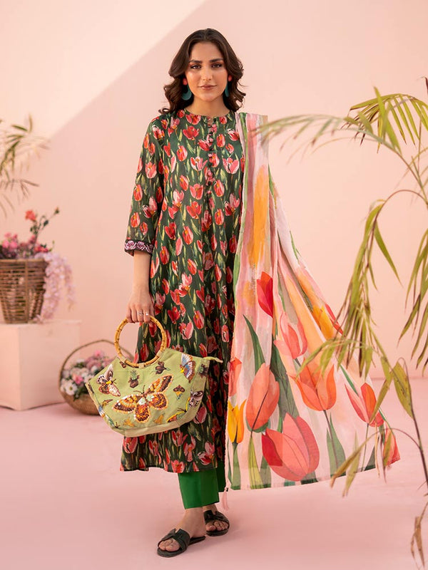 ROOP 3-Piece Unstitched Digital Printed Lawn Suit