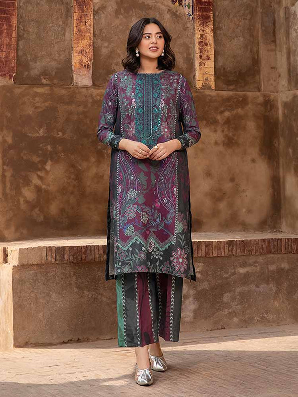 SIAN 2-Piece Unstitched Digital Printed Fancy Linen Suit