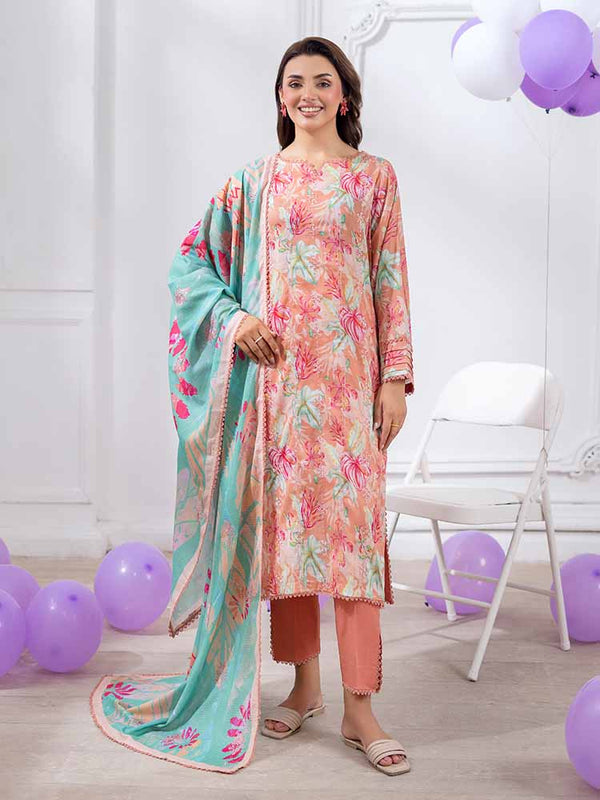 GULABI 3-Piece Unstitched Digital Printed Lawn Suit