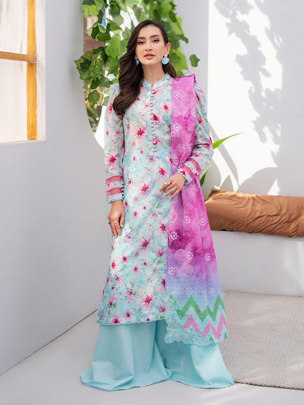 KALI 3-Piece Unstitched Digital Printed Lawn Suit