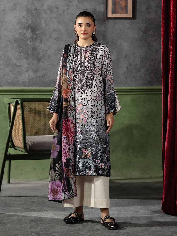 ROMA 3-Piece Unstitched Digital Printed Khaddar Suit