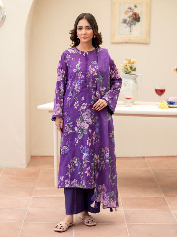 AHIN 3-Piece Unstitched Digital Printed Lawn Suit