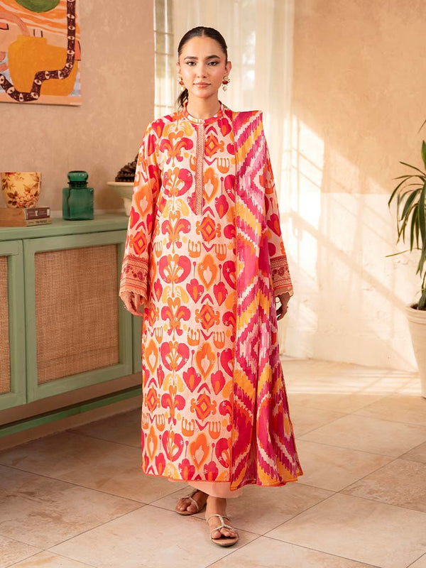 KARIGARI 3-Piece Unstitched Digital Printed Lawn Suit