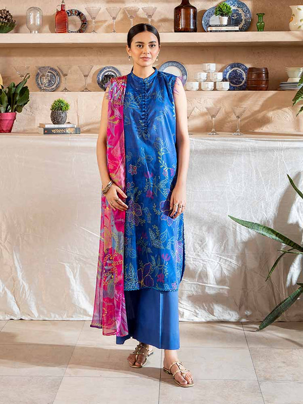 POP GUL 3-Piece Unstitched Digital Printed Lawn Suit