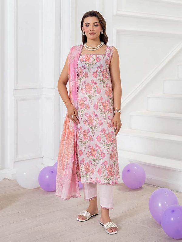 GULABI 3-Piece Unstitched Digital Printed Lawn Suit