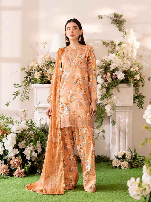 NOVA 3-Piece Unstitched Digital Printed Lawn Suit