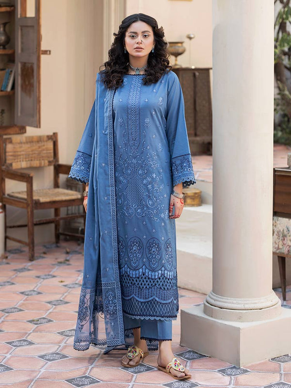 NAQSH E BAHAR 3 Pieces Unstitched Lawn Dyed Embroidered Suit