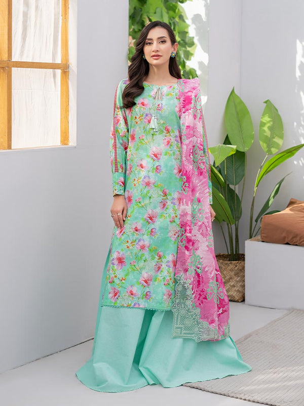 KALI 3-Piece Unstitched Digital Printed Lawn Suit