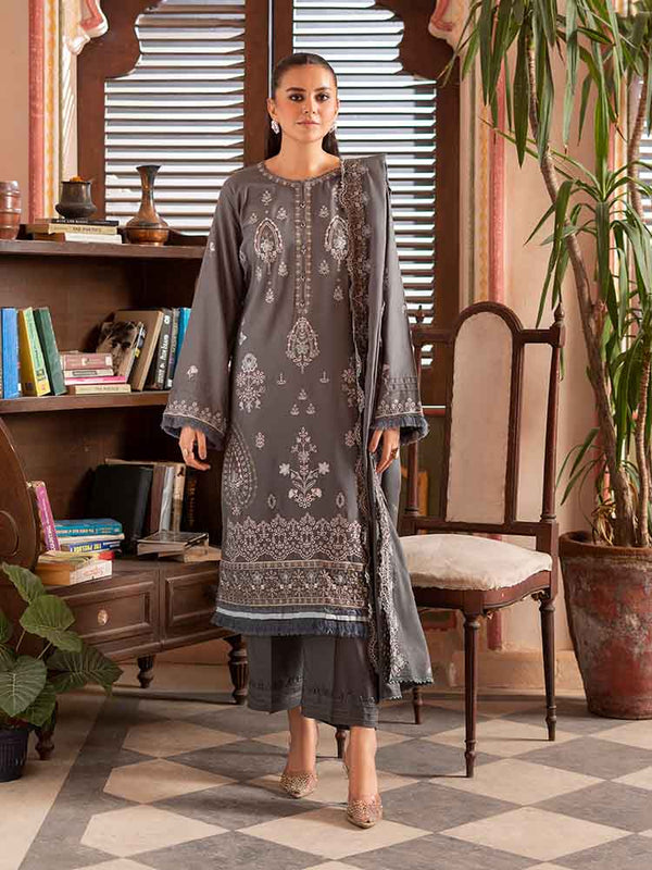 GULRUKH 3-Piece Unstitched Digital Printed Linen Suit