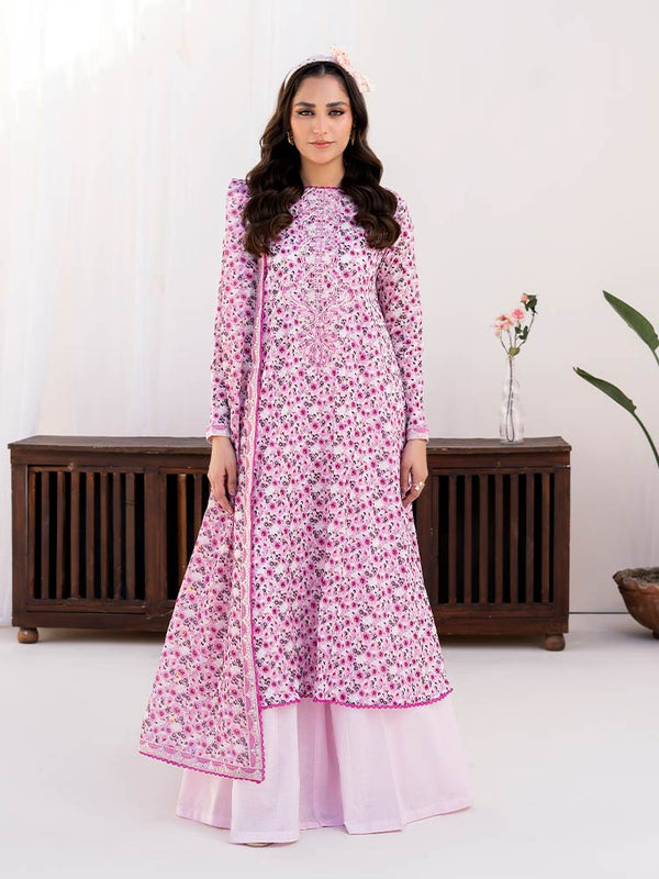 BEENA 3 Pieces Unstitched Digital Printed Lawn Suit