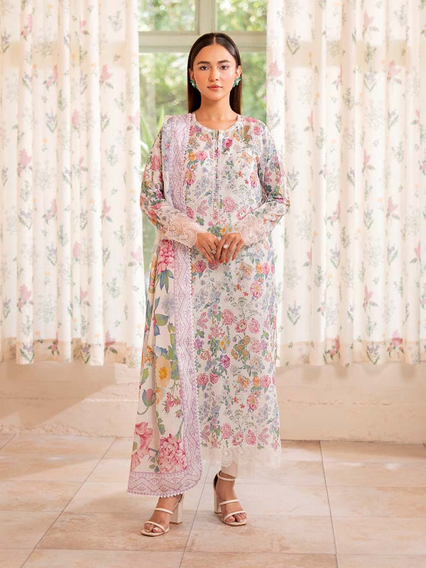 SAYA 3-Piece Unstitched Digital Printed Lawn Suit