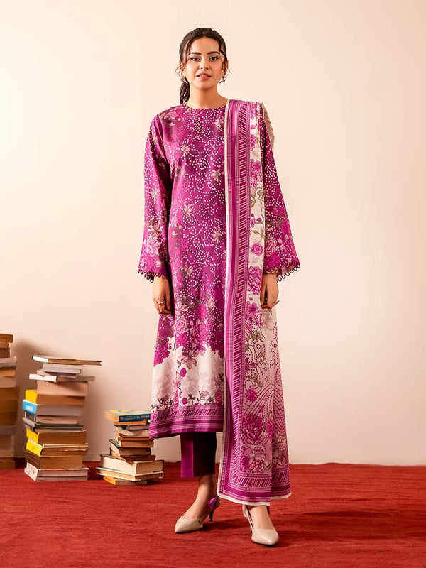 GEET 3-Piece Unstitched Digital Printed Linen Suit