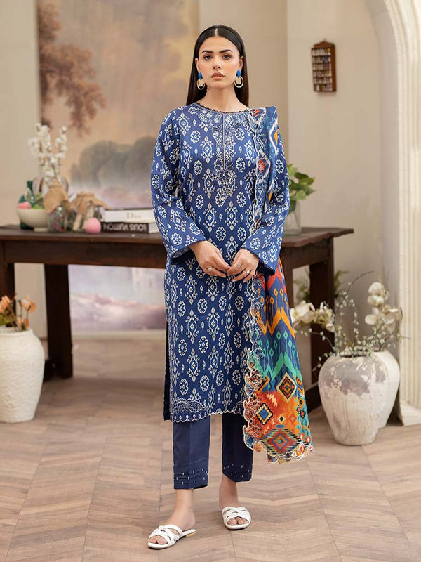 MEEM 3-Piece Unstitched Digital Printed Lawn Suit