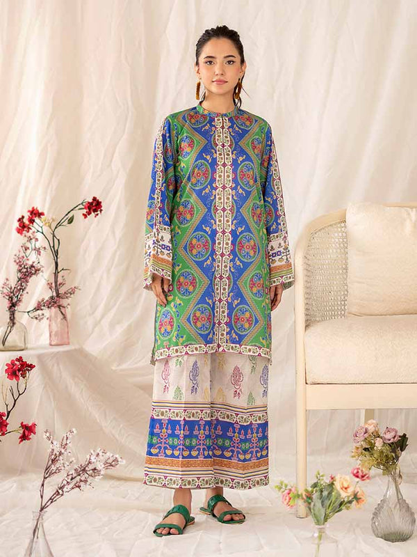 ZARA 2-Piece Unstitched Digital Printed Lawn Suit