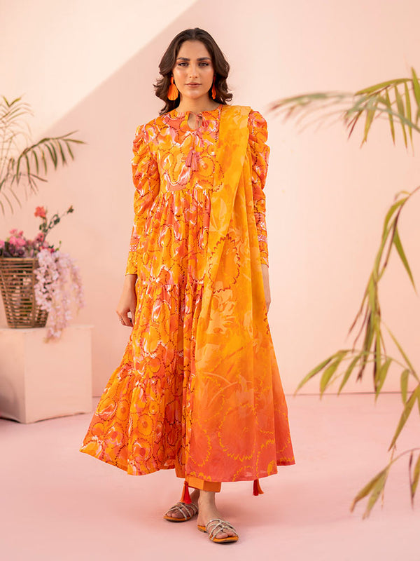 ROOP 3-Piece Unstitched Digital Printed Lawn Suit