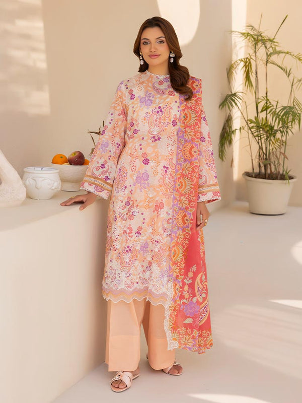 Kali 3 Pieces Unstitched Digital Printed Lawn Suit