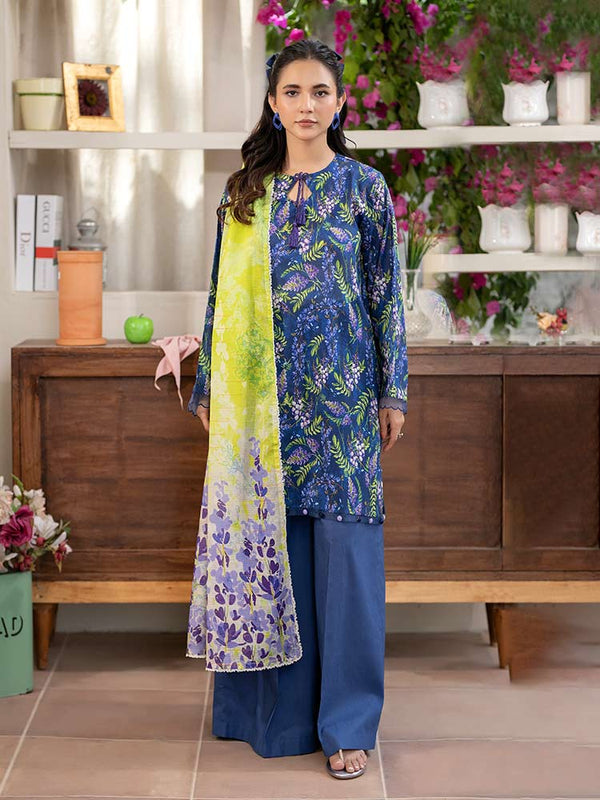 FEROZAN 3-Piece Unstitched Digital Printed Lawn Suit