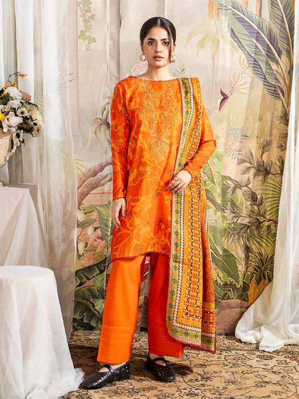NORINE 3-Piece Unstitched Digital Printed Khaddar Suit