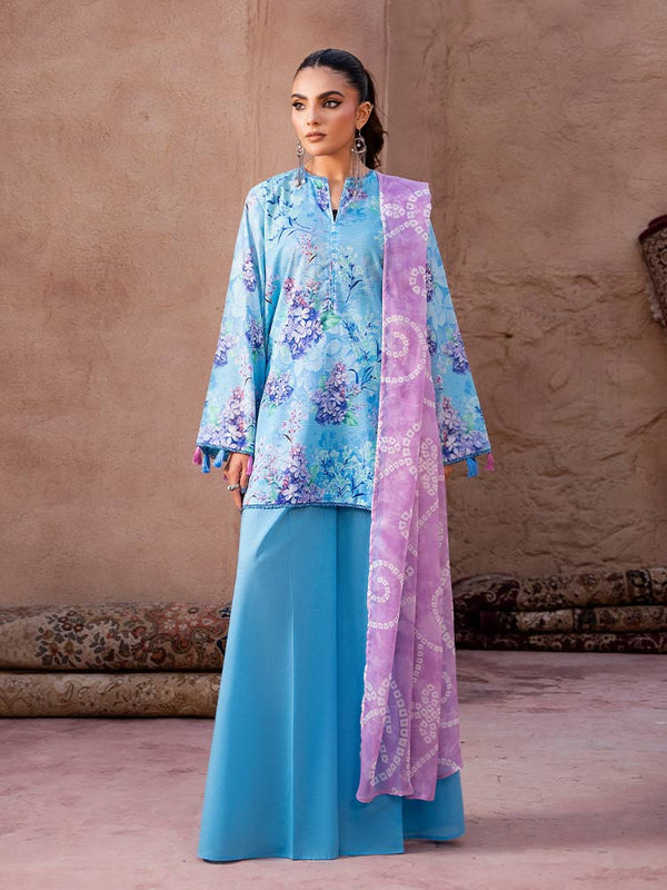 RANG E ZAAR 3-Piece Unstitched Digital Printed Lawn Suit