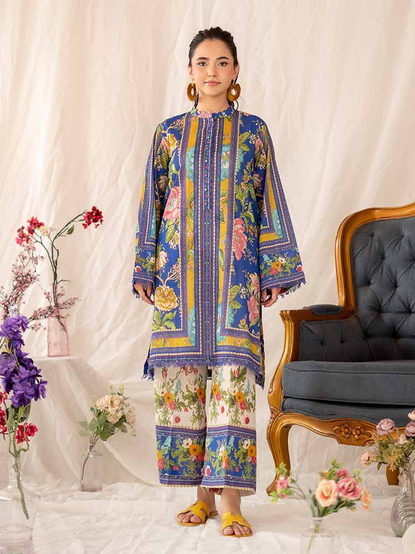 ZARA 2-Piece Unstitched Digital Printed Lawn Suit