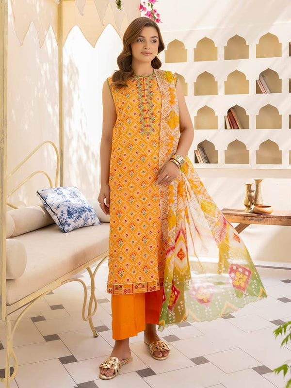 SUHER 3-Piece Unstitched Digital Printed Lawn Suit