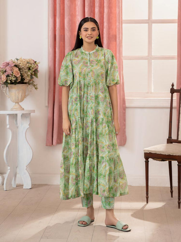 GULL PRINTS 2 Pieces Digital Printed Zari Lawn Suit