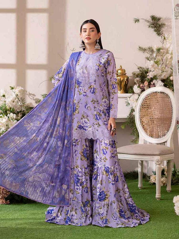 NOVA 3-Piece Unstitched Digital Printed Lawn Suit
