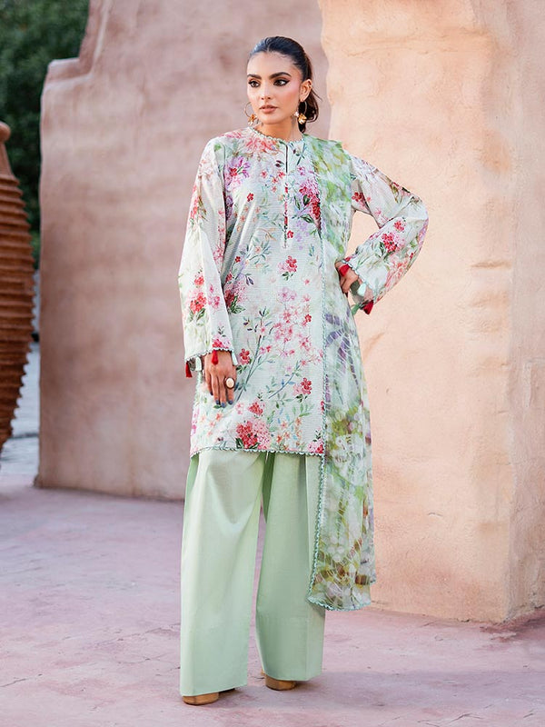 RANG E ZAAR 3-Piece Unstitched Digital Printed Lawn Suit