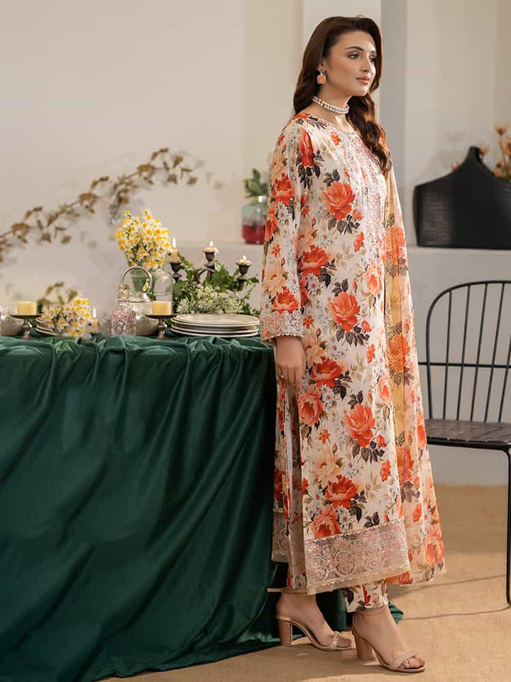 NOA Exclusive Ladies Suit, Embroidered Organza Sequence Suit, Digital Print Lawn Suit, Golden Border Dupatta Set, Women’s Wedding Suit, Festive Party Wear Suit, Premium 3-Piece Women’s Outfit, Multi-Brosha Lawn Dupatta, Luxury Embroidered Suit, Elegant Ladies Suit Collection.