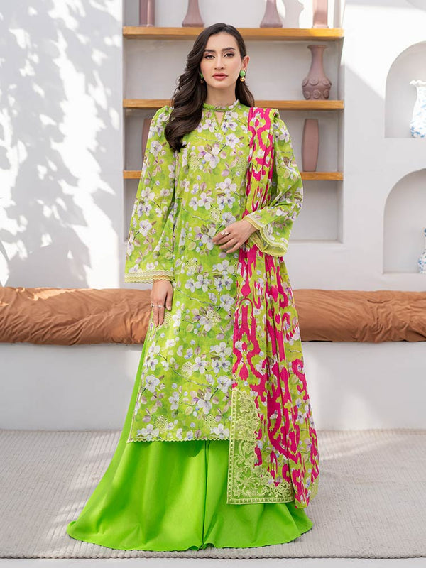 KALI 3-Piece Unstitched Digital Printed Lawn Suit