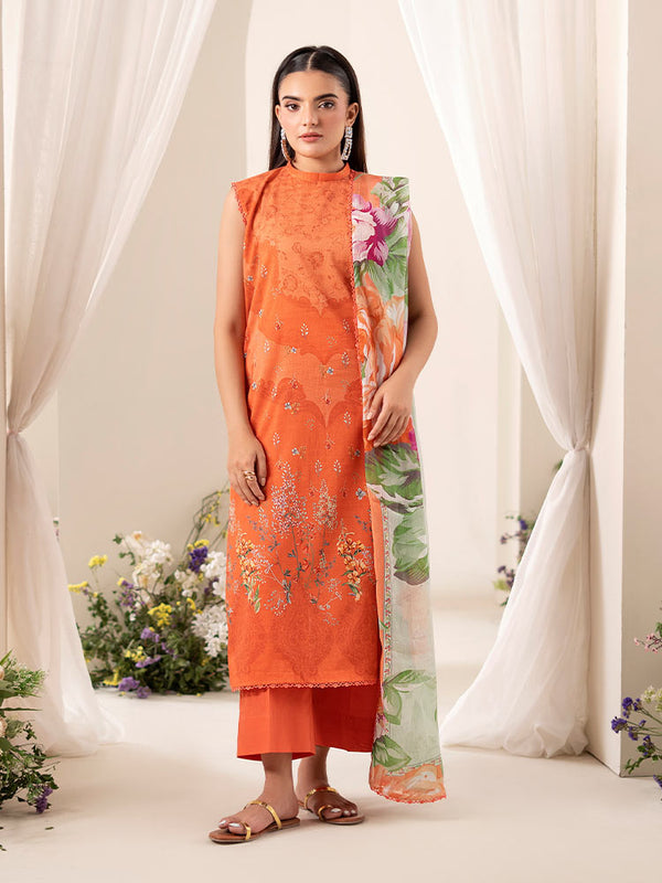 RANG ROZ 3-Piece Unstitched Digital Printed Lawn Suit