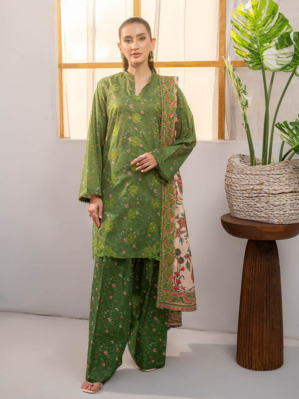 SWAN 3-Piece Unstitched Digital Printed Lawn Suit
