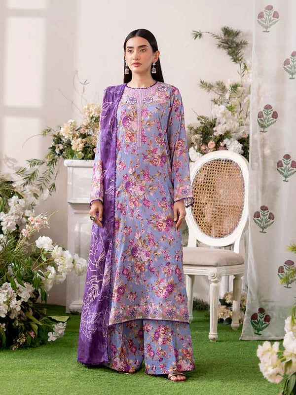 NOVA 3-Piece Unstitched Digital Printed Lawn Suit