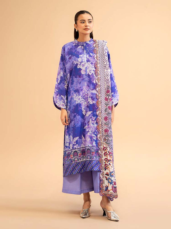 POP GUL 3-Piece Unstitched Digital Printed Khaddar Suit