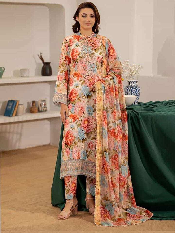 NOA Exclusive Ladies Suit, Embroidered Organza Sequence Suit, Digital Print Lawn Suit, Golden Border Dupatta Set, Women’s Wedding Suit, Festive Party Wear Suit, Premium 3-Piece Women’s Outfit, Multi-Brosha Lawn Dupatta, Luxury Embroidered Suit, Elegant Ladies Suit Collection.