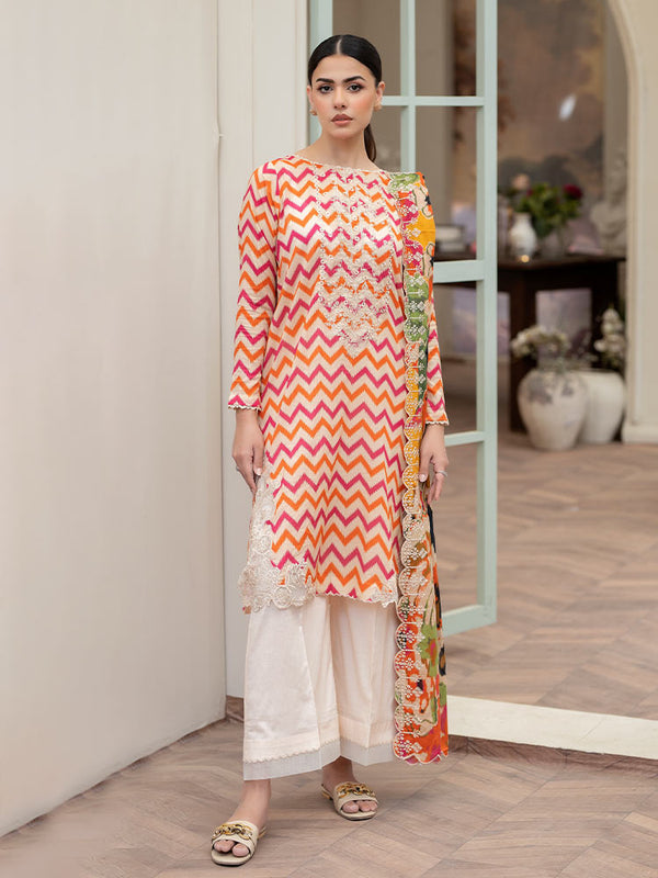 MEEM 3-Piece Unstitched Digital Printed Lawn Suit