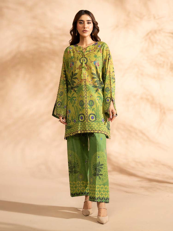 MODISTE 2-Piece Unstitched Digital Printed Stripe Lawn Suit