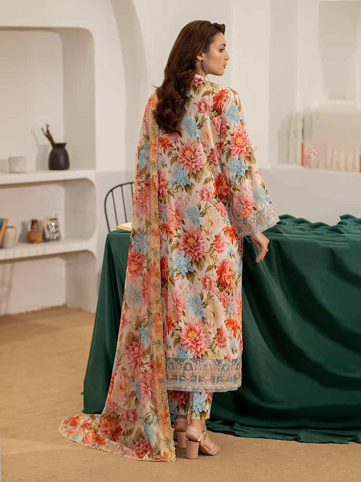 NOA Exclusive Ladies Suit, Embroidered Organza Sequence Suit, Digital Print Lawn Suit, Golden Border Dupatta Set, Women’s Wedding Suit, Festive Party Wear Suit, Premium 3-Piece Women’s Outfit, Multi-Brosha Lawn Dupatta, Luxury Embroidered Suit, Elegant Ladies Suit Collection.