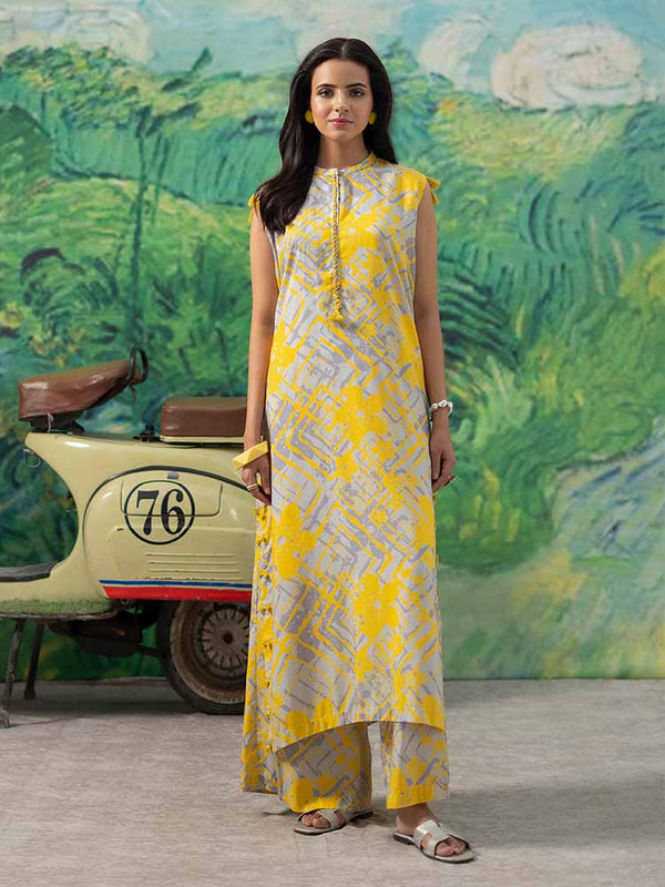 FLEUR 2-Piece Unstitched Digital Printed Linen Suit