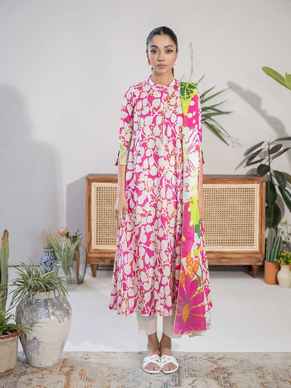 DAISY POP 3-Piece Unstitched Digital Printed Lawn Suit