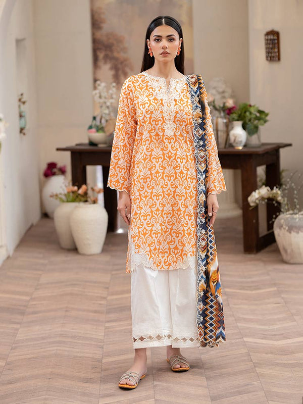 MEEM 3-Piece Unstitched Digital Printed Lawn Suit