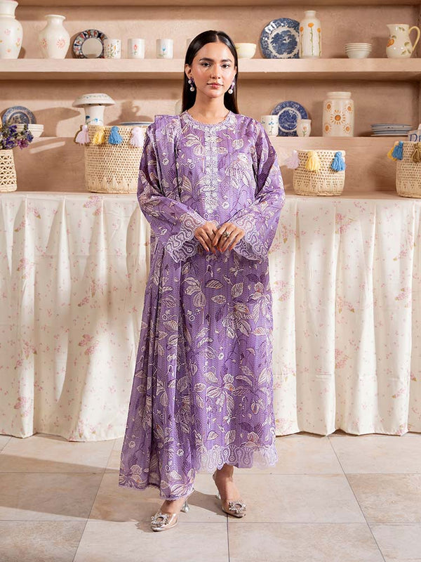 SAYA 3-Piece Unstitched Digital Printed Lawn Suit