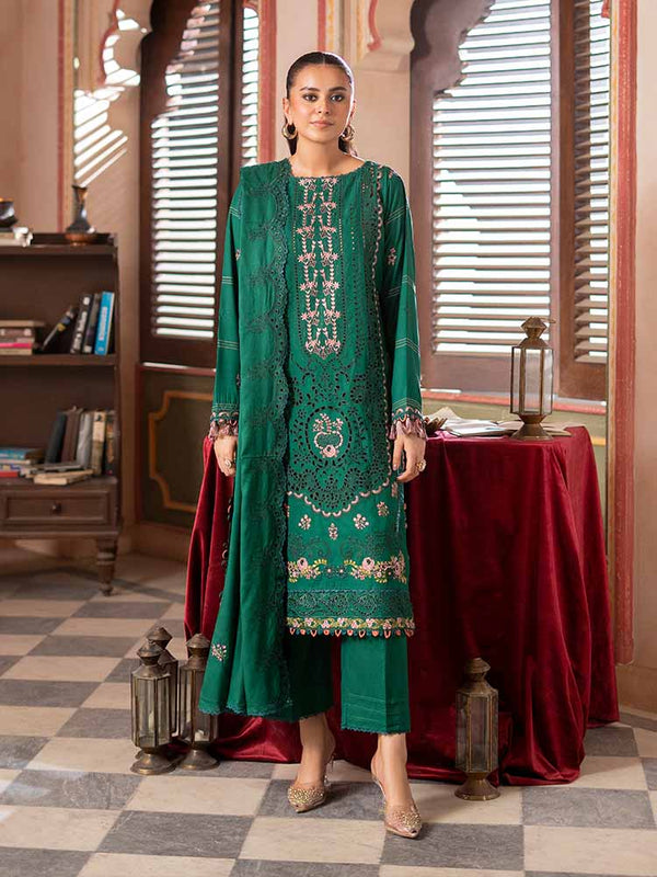 GULRUKH 3-Piece Unstitched Digital Printed Linen Suit