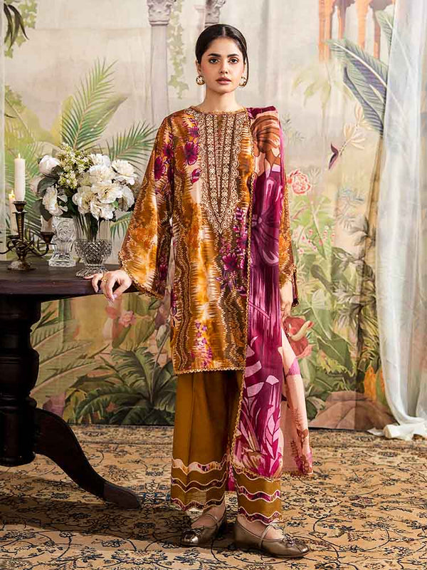 NORINE 3-Piece Unstitched Digital Printed Khaddar Suit